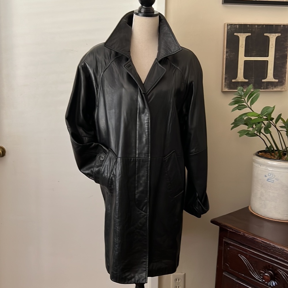 Vintage Andrew Marc Leather Coat